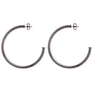 NEW SHEILA FAJL women's large everyone's favorite hoops in gunmetal